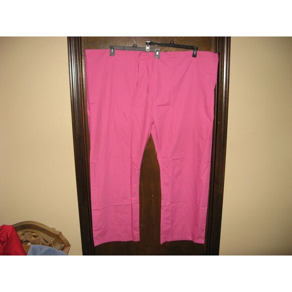 Harriton Scrub Bottoms Pink Unisex Plus Size Big & Tall Size 5XL NEW WITH TAGS - Picture 1 of 5